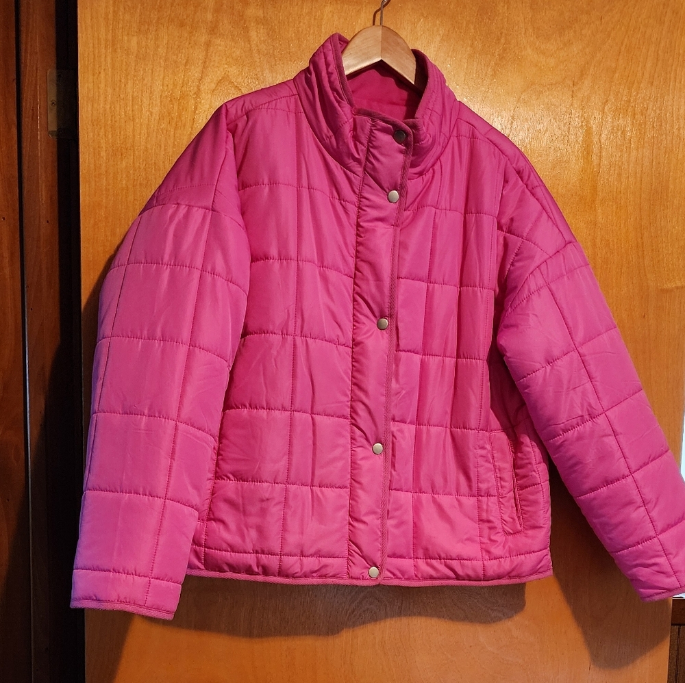 Hot Pink Lightweight Dolman Jacket